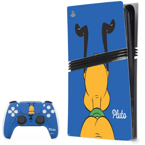 Disney Friends Pluto Backwards PS5 Pro Bundle Skin